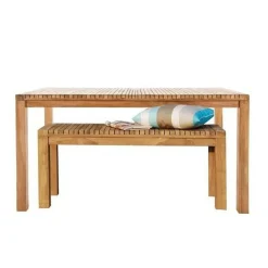 Jan Kurtz Samoa Teakholz Gartenset mit Bank| Gartenstühle|Gartentische