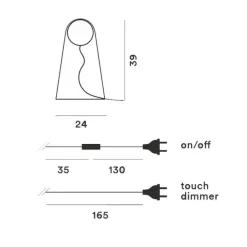 Tischleuchten|Nachttischleuchten^Foscarini Satellight LED Tischleuchte