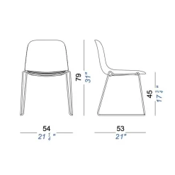 Lapalma Seela S310 Stuhl Kufengestell Schwarz| Stühle