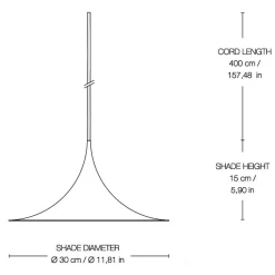 Gubi Semi Pendelleuchte Ø30cm| Pendelleuchten