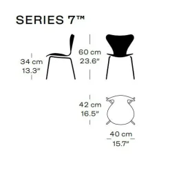 Fritz Hansen Serie 7™ Kinderstuhl verchromt| Stühle