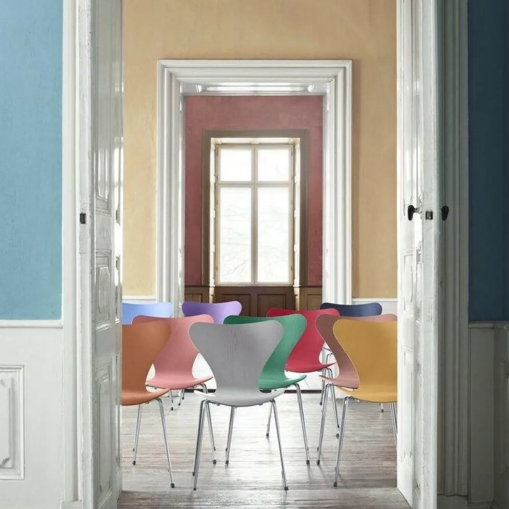 Stühle^Fritz Hansen Serie 7™ Stuhl lackiert 4er Set