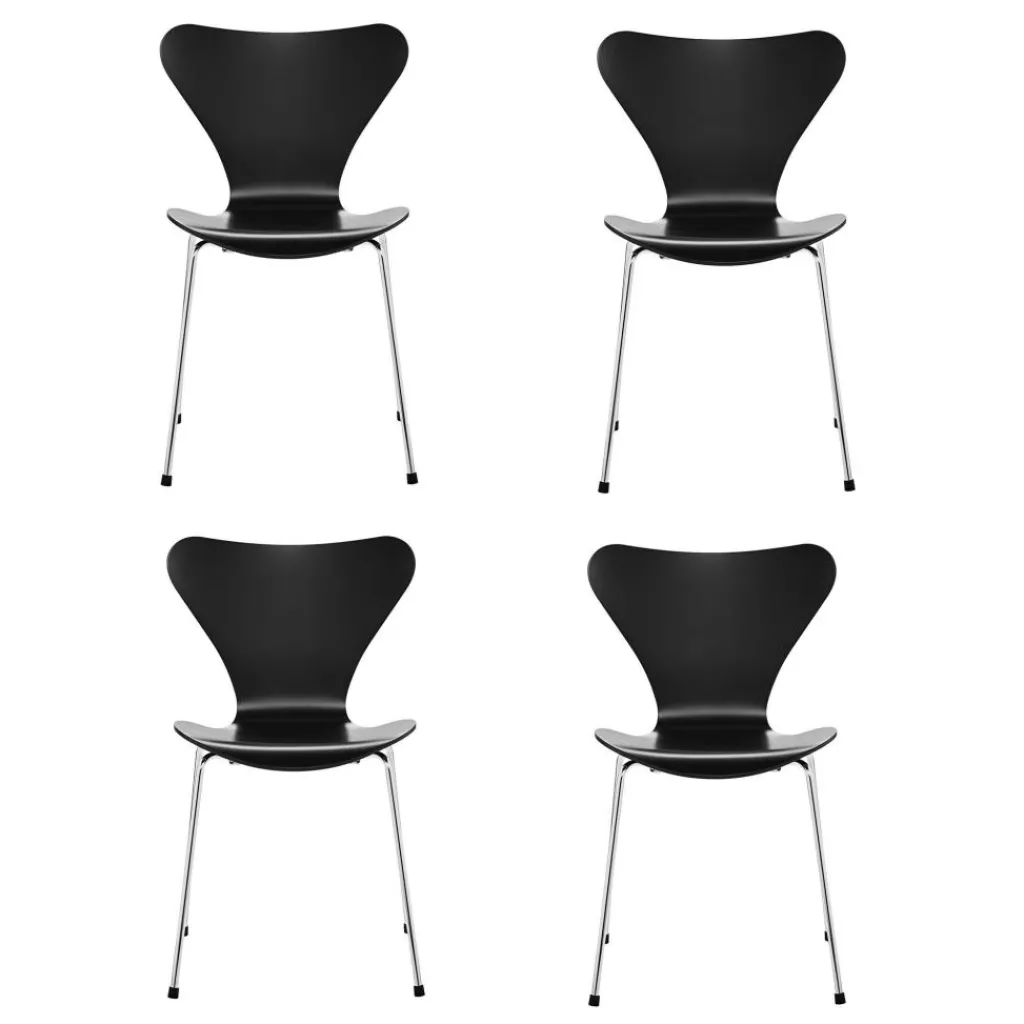 Stühle^Fritz Hansen Serie 7™ Stuhl lackiert 4er Set