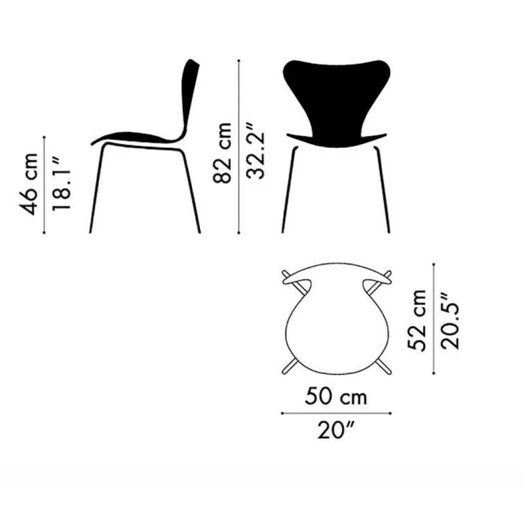 Stühle^Fritz Hansen Serie 7™ Stuhl Samt
