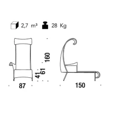 Gartenliegen^Moroso Shadowy Chaiselounge