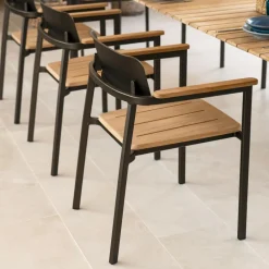 Stühle|Gartenstühle^Emu Shine Gartenarmlehnstuhl Teak