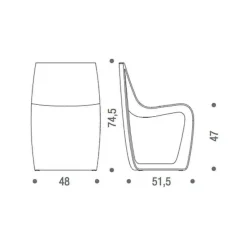 Stühle^MDF Italia Sign Matt Stuhl