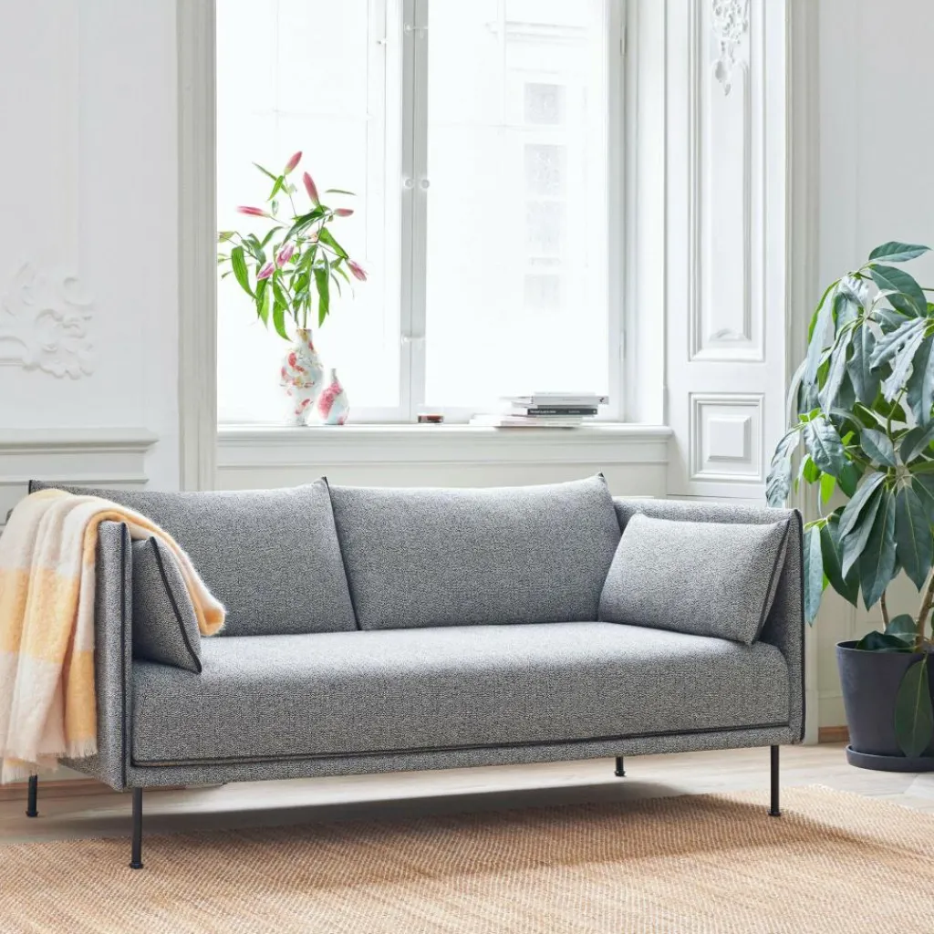 HAY Silhouette 2 Sitzer Sofa Füße Stahl| Sofas