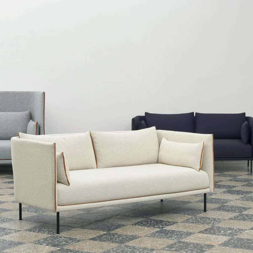 HAY Silhouette 2 Sitzer Sofa Füße Stahl| Sofas