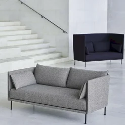 HAY Silhouette 2 Sitzer Sofa Füße Stahl| Sofas