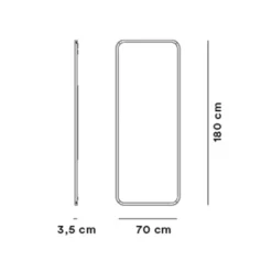 Spiegel|Spiegel^Fredericia Silhouette Wandspiegel 70x180cm