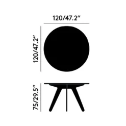 Esstische^Tom Dixon Slab Esstisch Ø 120cm