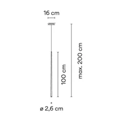 Pendelleuchten^Vibia Slim 0920 LED Pendelleuchte