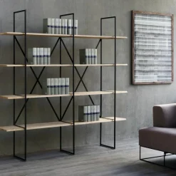 Regale^Zeus Slim Irony Bücherregal 190x35x190cm