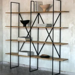 Regale^Zeus Slim Irony Bücherregal 190x35x190cm