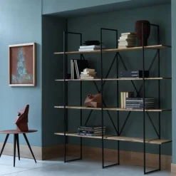 Regale^Zeus Slim Irony Bücherregal 190x35x190cm