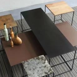 Zeus Slim Irony Beistelltisch 41x41cm| Tische