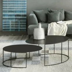 Tische^Zeus Slim Irony Oval Couchtisch