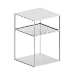 Zeus Slim Irony Triplet Beistelltisch 31x31cm mit Streckmetallgitter| Tische