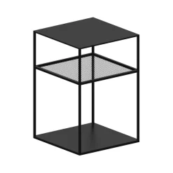 Beistelltische^Zeus Slim Irony Triplet Beistelltisch 31x31cm mit Streckmetallgitter
