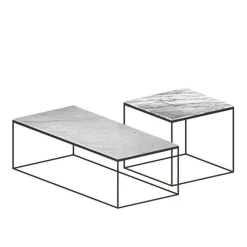 Zeus Slim Marble Beistelltisch 54x54x48cm| Tische|Beistelltische