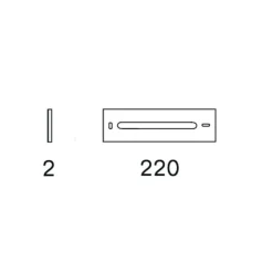Serien SML Abdeckplatte Aluminium eloxiert| Leuchten-Zubehör