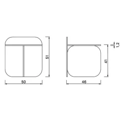 ClassiCon Sol Beistelltisch Kristallglas| Beistelltische|Tische