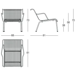 Magis South Lounge Gartenarmlehnstuhl| Outdoor-Sofas & Sessel