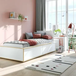 Betten^Müller Small Living Spaze Einzelbett mit hohem Kopfteil 90x200cm