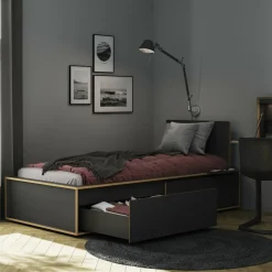 Betten^Müller Small Living Spaze Einzelbett mit hohem Kopfteil 90x200cm