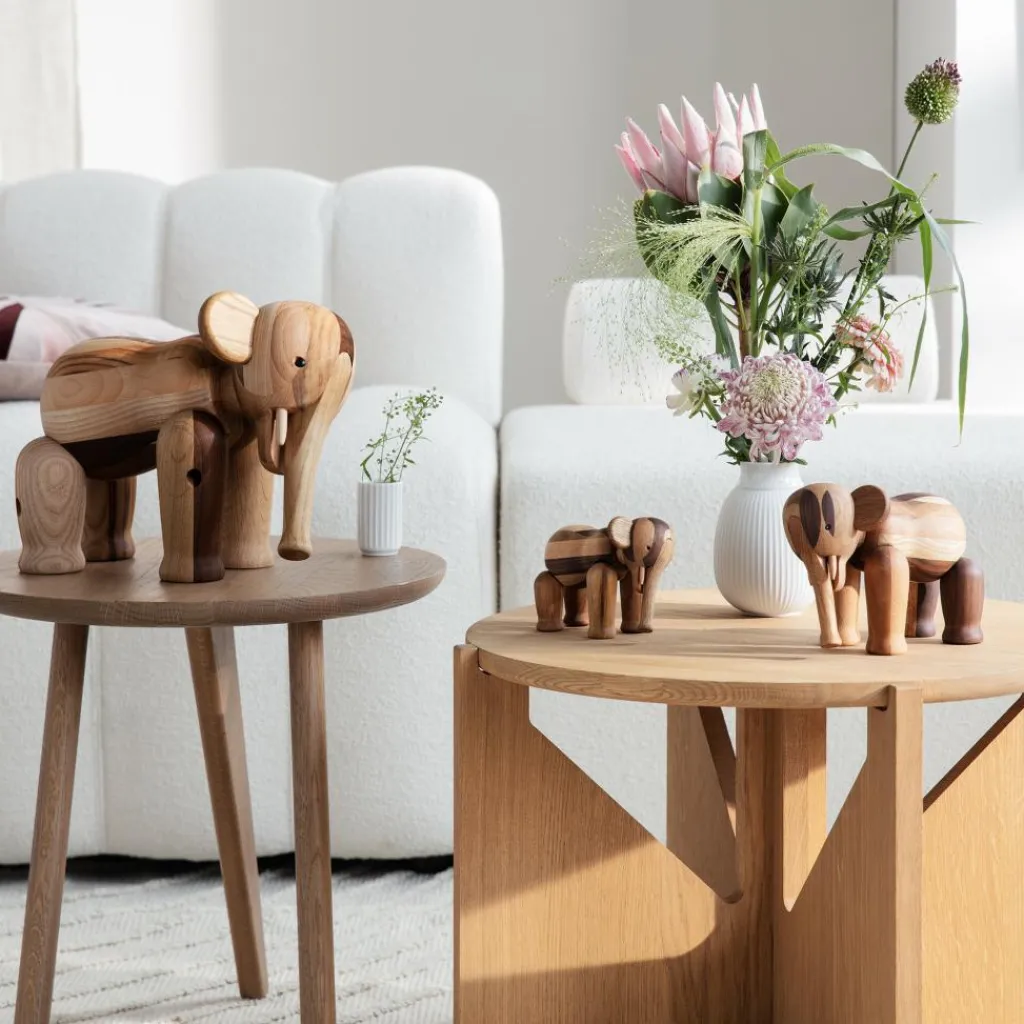 Figuren^Kay Bojesen Denmark Special Edition Holzfigur Elefant mini