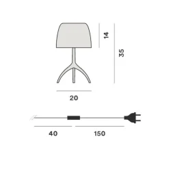 Foscarini Special Edition Lumiere 30th Piccola Tischleuchte| Tischleuchten|Nachttischleuchten