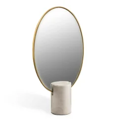 Spiegel|Spiegel^pols potten Spiegel Oval Marmor