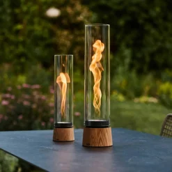 Fackeln & Laternen|Fackeln & Laternen^höfats Spin air 1200 Tischfeuer Eiche