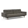 Innovation Living Splitback Styletto Schlafsofa mit Armlehnen Holz dunkel| Sofas|Schlafsofas
