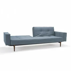 Innovation Living Splitback Styletto Schlafsofa mit Armlehnen Holz dunkel| Sofas|Schlafsofas