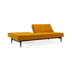 Schlafsofas^Innovation Living Splitback Styletto Schlafsofa Holz schwarz 210x91cm