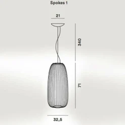 Pendelleuchten^Foscarini Spokes 1 LED Pendelleuchte