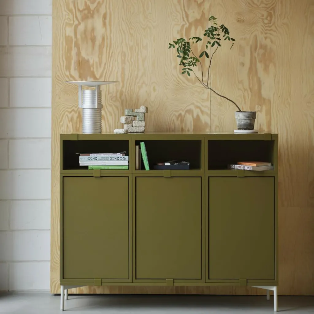 Regale|Regalsysteme^Muuto Stacked 2.0 Einzelmodul mit Tür L