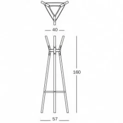 Magis Steelwood Garderobenständer| Garderoben
