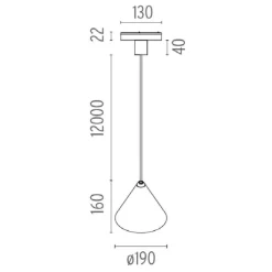 Flos String Lights LED Pendelleuchte konisch| Pendelleuchten