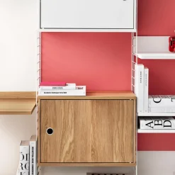 Regalsysteme^String System Schrankelement mit Schwenktür 58x42x30cm