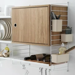 Regalsysteme^String System Schrankelement mit Schwenktür 58x42x30cm