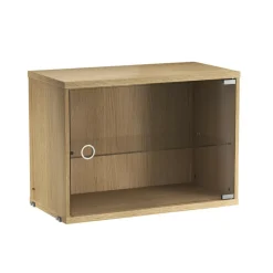 String System Vitrine mit Glasschwingtür 58x30cm| Regale|Regalsysteme