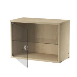 String System Vitrine mit Glasschwingtür 58x30cm| Regale|Regalsysteme