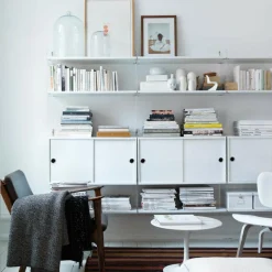 Regalsysteme^String System Wandleiter Plexiglas 50x30cm