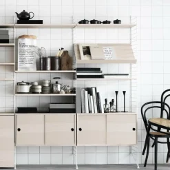 Regale^String System Zeitschriftenablage 58x30cm Holz