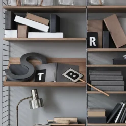 Regale^String System Zeitschriftenablage 58x30cm Holz