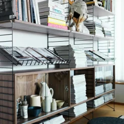 String System Zeitschriftenablage 78x30cm Stahl| Regale|Regalsysteme