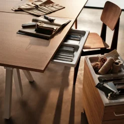 Schreibtische^String Works Schreibtisch höhenverstellbar Eiche